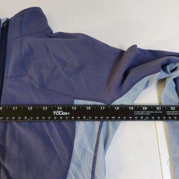 Lululemon Jacket Blue Full Zip Back Pockets Athleisure Walking Running Yoga - Picture 7 of 9